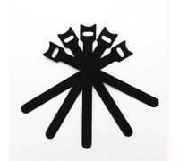Self-Locking Plastic Ties, Cable Ties 400Pcs Releasable Black Nylon Hook Loop 150/200/250/300mm(150mm)