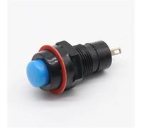 Self-locking Push Button Switch 10mm 6Pcs(Blue)