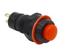Self-locking Push Button Switch 10mm 6Pcs(Red)