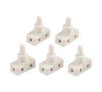 Self-Locking Push Button Switch 2A 250V ON-Off ABS Plastic Desk or Bedroom Lamp Switch with Screw Terminal Connection Compatible with for Alternative