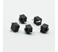 Self Locking Switch 8 * 8 * 8.4 Wit 2 Feet With Lock Light Touch Button L068-A DC30V1A 5Pcs(5 black)