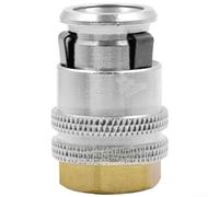Self Locking Tire Inflator Nozzle Brass 6mm for Quick Fit Self | Auto seal mechanism, 6mm tube fit, brass copper build, prevents air loss, secure inflation