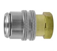 Self Locking Tire Inflator Nozzle Brass 6mm for Quick Fit Self | Auto seal mechanism, 6mm tube fit, brass copper build, prevents air loss, secure inflation