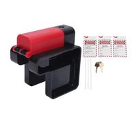 Self Locking Valve Lock Kit ABS Erosion Resistant Heavy Duty Valve Security Lockout Device Set with Keys for Industrial Safety Equipment Loto System