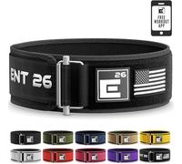 Self-Locking Weight Lifting Belt,Premium Weightlifting Belt for Serious Functional Fitness, Power Lifting,Training Belts for Men and Women (Extra Small, Black Custom Patch)