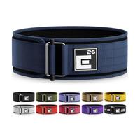 Self-Locking Weight Lifting Belt - Premium Weightlifting Belt for Serious Functional Fitness, Weight Lifting, and Olympic Lifting Athletes - Lifting Support for Men and Women (Large, Midnight Blue)