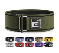 Self-Locking Weight Lifting Belt | Premium Weightlifting Belt for Serious Functional Fitness, Weight Lifting, and Olympic Lifting Athletes| Lifting Belt for Men and Women (Small, Green)