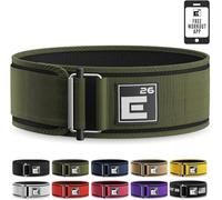 Self-Locking Weight Lifting Belt - Premium Weightlifting Belt for Serious Functional Fitness, Weight Lifting, and Olympic Lifting Athletes| Lifting Belt for Men and Women (Medium, Green)