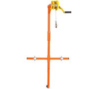 Self-Locking Winch and Bracket for Outdoor AC Units, Durable Lift Tool for Reliable Installation Support