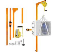 Self-Locking Winch Bracket for Air Conditioner Outdoor Units, Heavy Duty Lift System for Easy Installation & Secure Support, 330 lbs Capacity