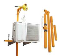 Self-Locking Winch Bracket Tool for Air and Manual Hoists, Easy to Install, Detachable and Portable with Disassembly Lifting Tools for Secure Support