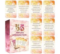 Self-Love Affirmation Cards - 55 Tarot Cards for Beginners, Energy Healing & Emotional Growth, Oracle Deck for Self-Love, Karmic Healing, and Daily Affirmations