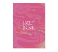 Self Love Aura Poster, Inspirational Quotes Print, Affirmations Quote Colourful Home Decor, Motivational Bedroom Wall Art, Archival Matte, A5 (Print Only) - 21x14.8cm