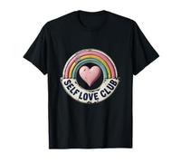 Self Love Club Rainbow Emblem for Positive Vibes T-Shirt