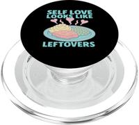 Self Love Looks Like Leftovers Quote PopSockets PopGrip for MagSafe