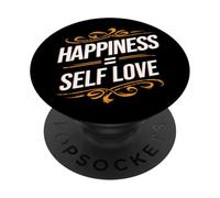 Self Love Matters - Happiness Equals Self Care Mindset PopSockets Adhesive PopGrip