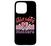 Self Love Matters Motivational Heart Design Case for iPhone 15 Pro Max