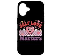 Self Love Matters Motivational Heart Design Case for iPhone 16