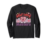 Self Love Matters Motivational Heart Design Long Sleeve T-Shirt