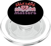 Self Love Matters Motivational Heart Design PopSockets PopGrip for MagSafe