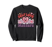 Self Love Matters Motivational Heart Design Sweatshirt