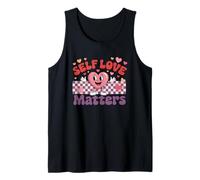 Self Love Matters Motivational Heart Design Tank Top