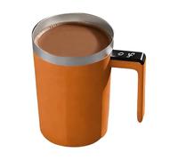 Self-Mixing Cup with Lid | Rechargeable Beverage Container for Mixing - Rechargeable Electric Coffee Cup with Temperature Indicator 400ml - For Kitchen, Home, Office, Gym