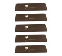 Self NonSlip Stair Treads 5Pack Glow In The Dark Mats For Secure Stair Navigation And Material(Four-leaf clover)