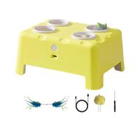 Self Play Cat Toy - Smart Squeak Brain Game, Electric Cat Teaser With Random Accessories Colour | ABS Material 18.9x14.7x8.7cm Rechargeable Type-C, Fun Mental Enrichment Foraging Behaviour Entertainme