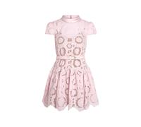 Self-portrait Belted Guipure Lace Mini Dress - Pink - 14 (UK14 / L)