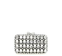 SELF PORTRAIT 'Black Satin Crystal' Clutch U