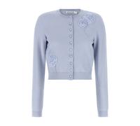 SELF PORTRAIT 'Blue Flower Knit' Cardigan XS