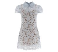 SELF PORTRAIT 'Blue Guipure Lace Mini' Dress 8 UK