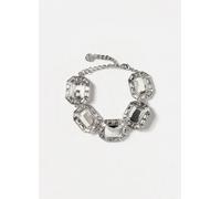 SELF-PORTRAIT Brass Choker Necklace with Square Crystals - Size: OS - female