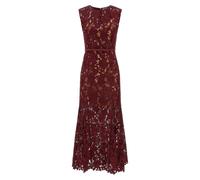 SELF PORTRAIT 'Burgundy Guipure Lace Midi' Dress 6 UK