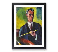 Self-Portrait by Henry Lyman Sayen Framed Print | A2 Black Framed Wall Art | Ready to Hang | Modern Nature Picture | Living Room Bedroom Lounge Office