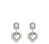 SELF PORTRAIT 'Crystal Pearl Tiered Heart' Earrings U