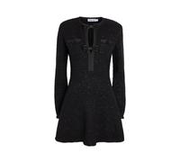 Self-portrait Embellished Knit Mini Dress - Black - M (UK12 / M)