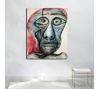 Self Portrait Facing Death Pablo Picasso Canvas Painting Living Room Home Decor Modern Wall Art Oil Painting Poster Picture 40x60cm Frameless
