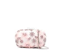 Self-Portrait floral-embellished clutch bag - Pink One Size