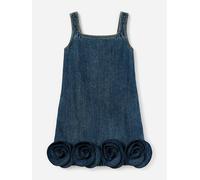 Self Portrait Girls Denim Flower Dress in Blue - Blue - 7 - 8 Yrs
