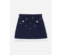 Self Portrait Girls Embellished Knit Skirt in Navy - Navy - 10 - 12 Yrs