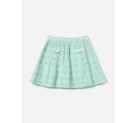 Self Portrait Girls Heart Knit Skirt in Green - Green - 5 - 6 Years