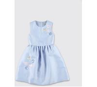 SELF-PORTRAIT Girl's Off-the-Shoulder Satin Short Dress with Sequins - Size: 10 - female
