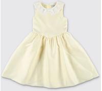 SELF-PORTRAIT Girl's Off-The-Shoulder Short Satin Dress with Embroidery - Size: 12 - female