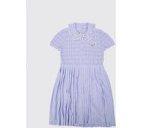 SELF-PORTRAIT Girl's Pleated Polo Dress with Peter Pan Collar - Size: 8 - female