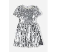 Self Portrait Girls Sequin Dress in Silver - Silver - 10 - 12 Yrs