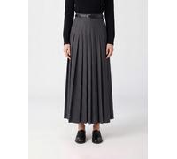 SELF-PORTRAIT High-Waisted Pleated Wool-Blend Midi Skirt with Belt - Size: 10 - female