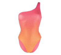 Self-Portrait Hotfix off-shoulder one-piece - Pink 4-10