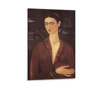 Self-portrait in A Velvet Dress (1926) Poster by Magdalena Carmen Frida Kahlo Y Calderón Wall Art Poster Prints Home Decor Picture Canvas Painting Posters 12x18inch(30x45cm)